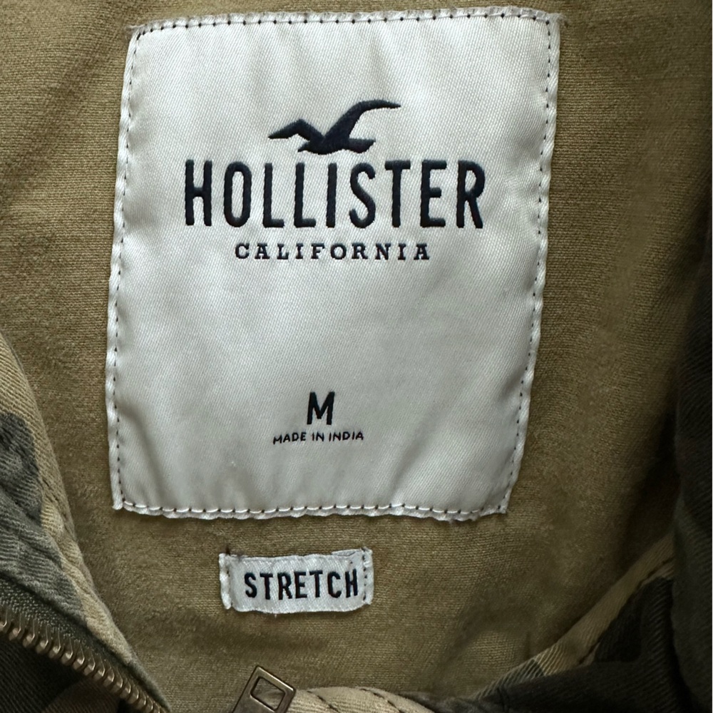 Hollister Green and Tan Utility Jacket Camouflage Style - Picture 8 of 8